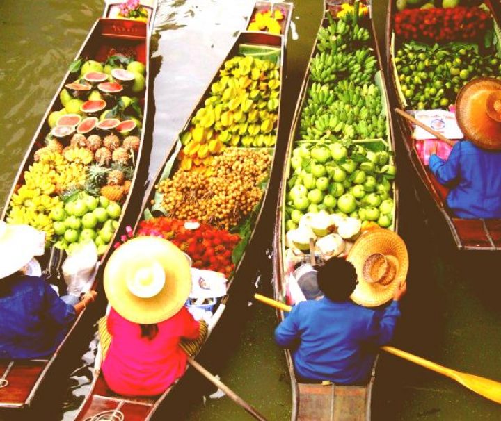 Bangkok floating market