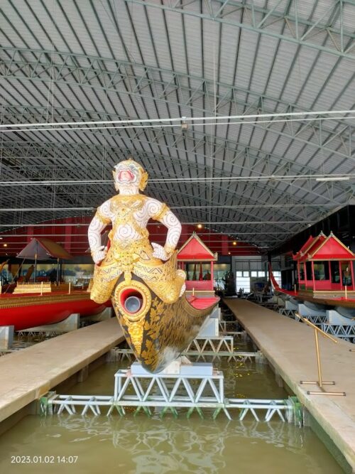 Royal Barge National Museum located along Bangkok Noi Canal