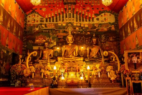 wat pha nan chang is a beautiful temple that is not far from wat phra si sanphet